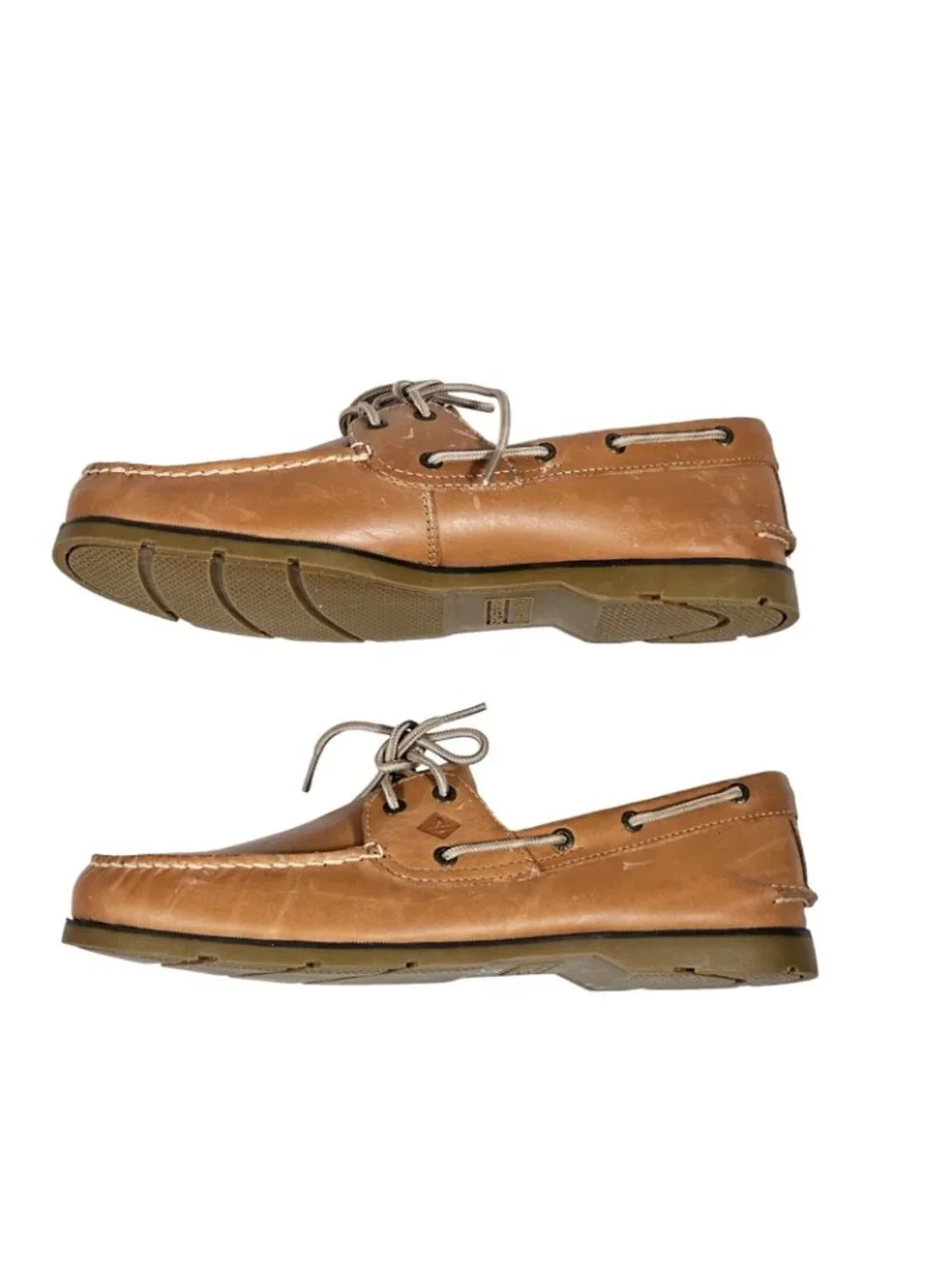 Sperry Top Sider Leeward 2 Eye Mens 13 EU 46 Sahara Brown Leather Shoes NWOB